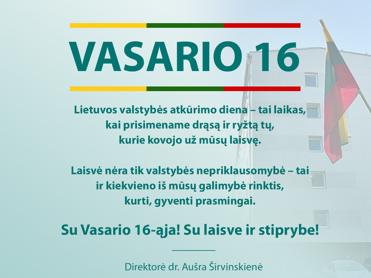 Su Vasario 16-ąja!